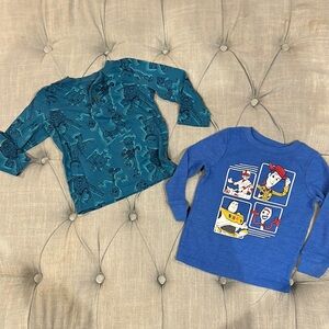 Jumping Beans Blue Long Sleeve Tee with Graphic Design - Toy Story